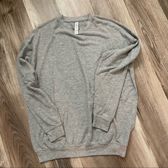 ALO Yoga Sweaters - Alo Yoga Soho Pullover - Dove Grey Heather